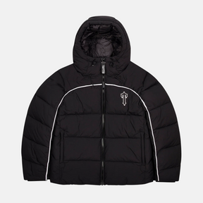 Trapstar Irongate Arch Pipping Puffer - Black/White - No Sauce The Plug