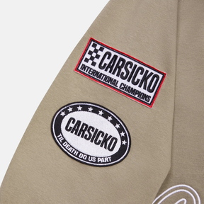 Carsicko Racing Club Hoodie - Cream - No Sauce The Plug