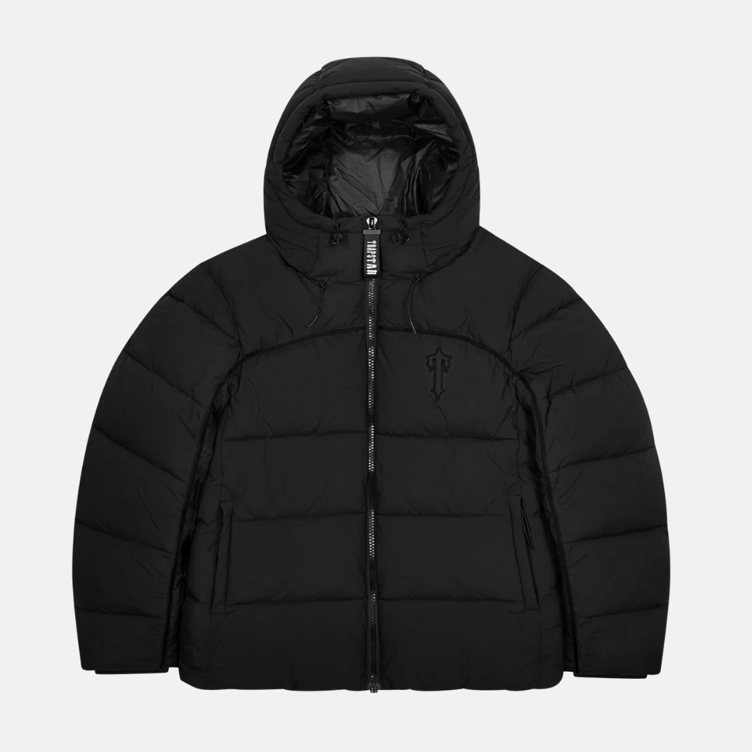 Trapstar Irongate Arch Pipping Puffer - Blackout - No Sauce The Plug