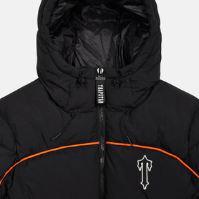 Trapstar Irongate Arch Pipping Puffer - Black/Orange - No Sauce The Plug