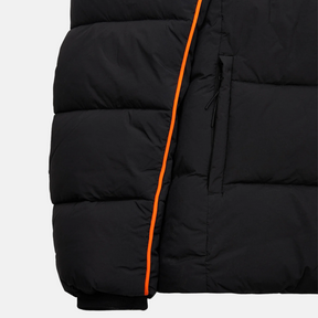 Trapstar Irongate Arch Pipping Puffer - Black/Orange - No Sauce The Plug