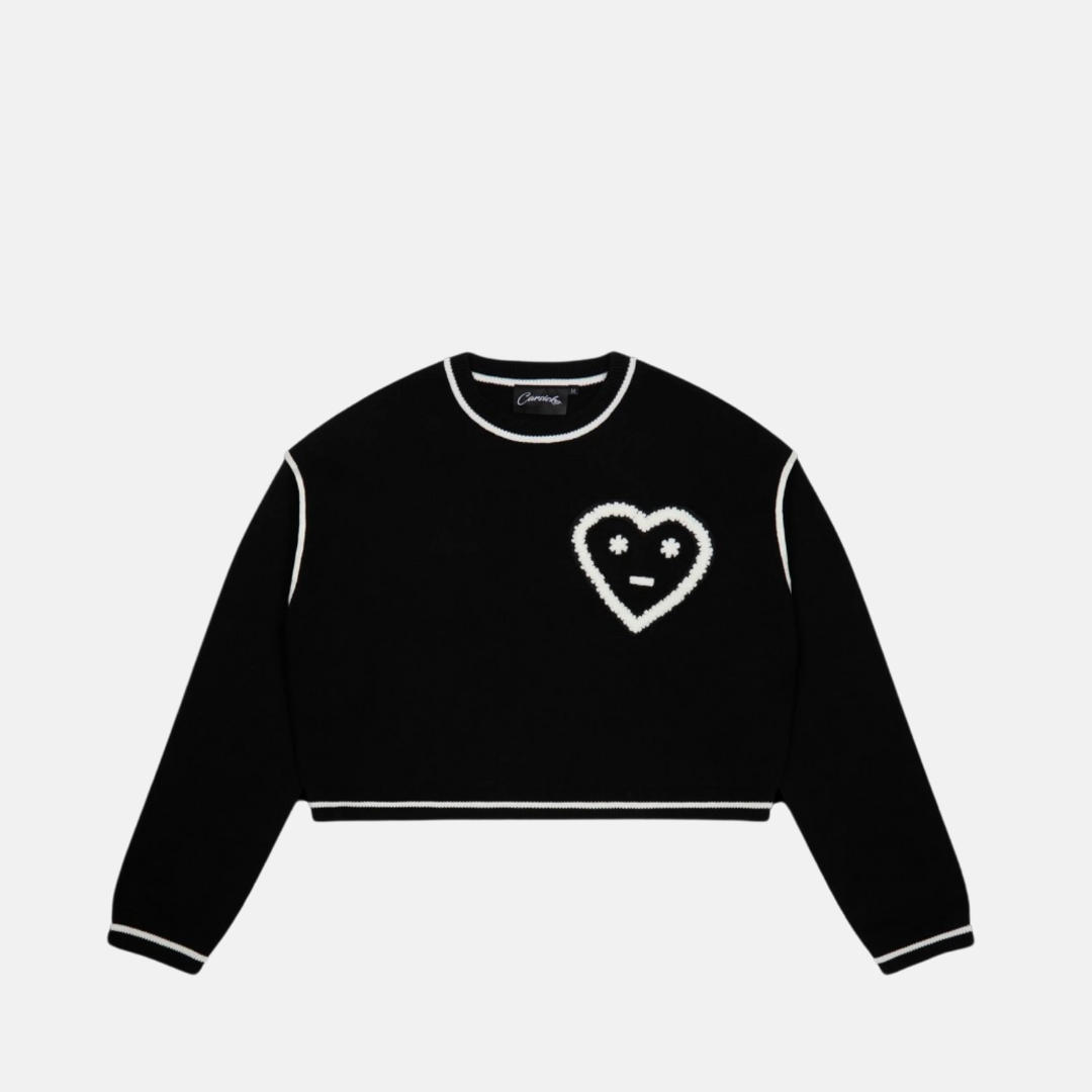 Carsicko Don't Touch Knit Sweater - Black / White - No Sauce The Plug