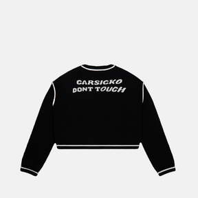 Carsicko Don't Touch Knit Sweater - Black / White - No Sauce The Plug