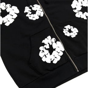 Denim Tears Cotton Wreath Zip Tracksuit - Black - No Sauce The Plug