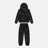 Denim Tears Cotton Tracksuit - Black Monochrome - No Sauce The Plug