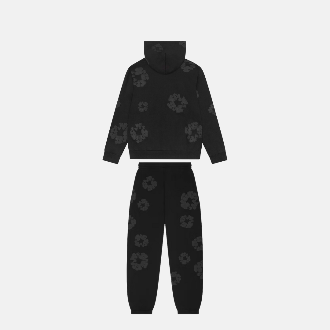 Denim Tears Cotton Tracksuit - Black Monochrome - No Sauce The Plug