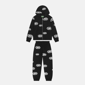 Denim Tears X Corteiz Cotton Tracksuit - Black - No Sauce The Plug