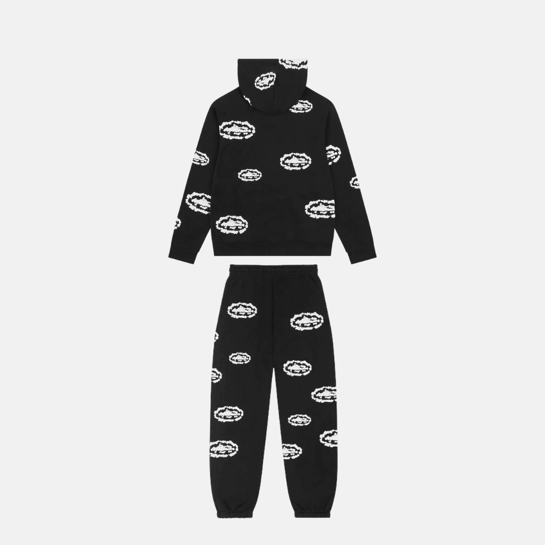 Denim Tears X Corteiz Cotton Tracksuit - Black - No Sauce The Plug