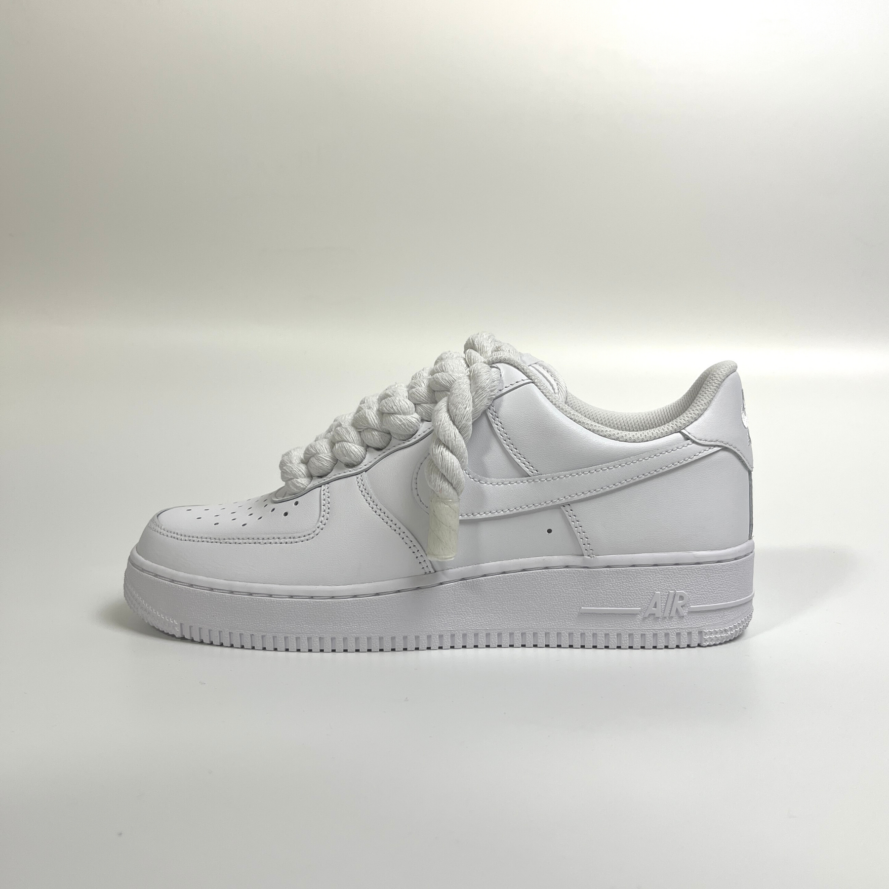 Rope Air Force 1 - Pure White - No Sauce The Plug