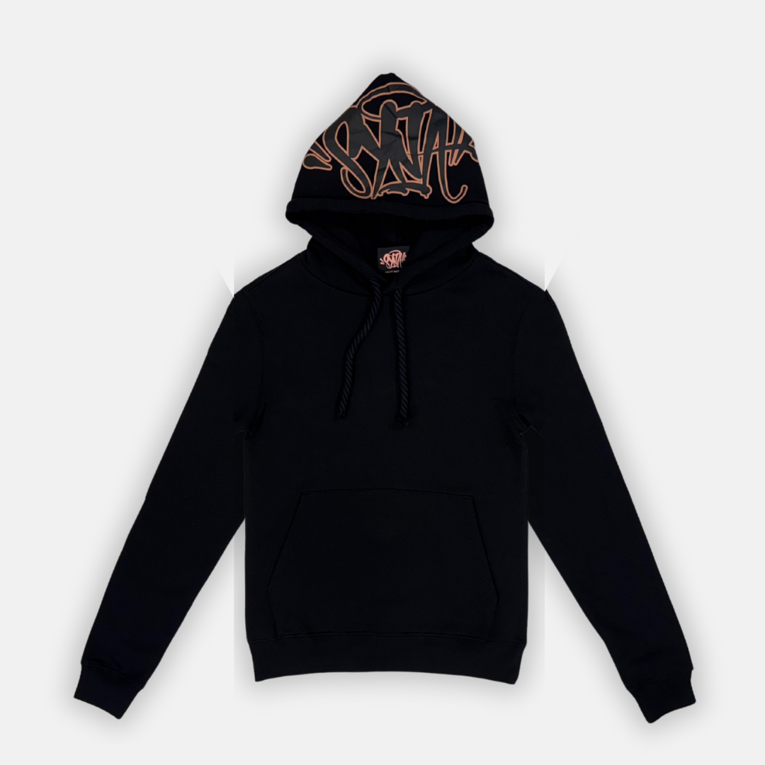 Syna Logo Tracksuit - Black & Rose Gold - No Sauce The Plug