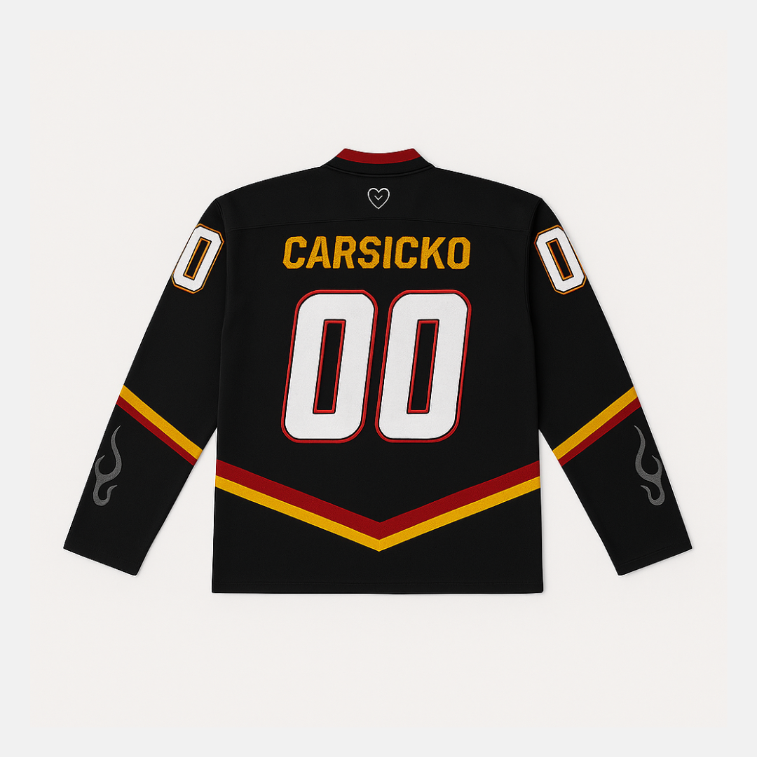 Carsicko Jersey - Black / Red - No Sauce The Plug