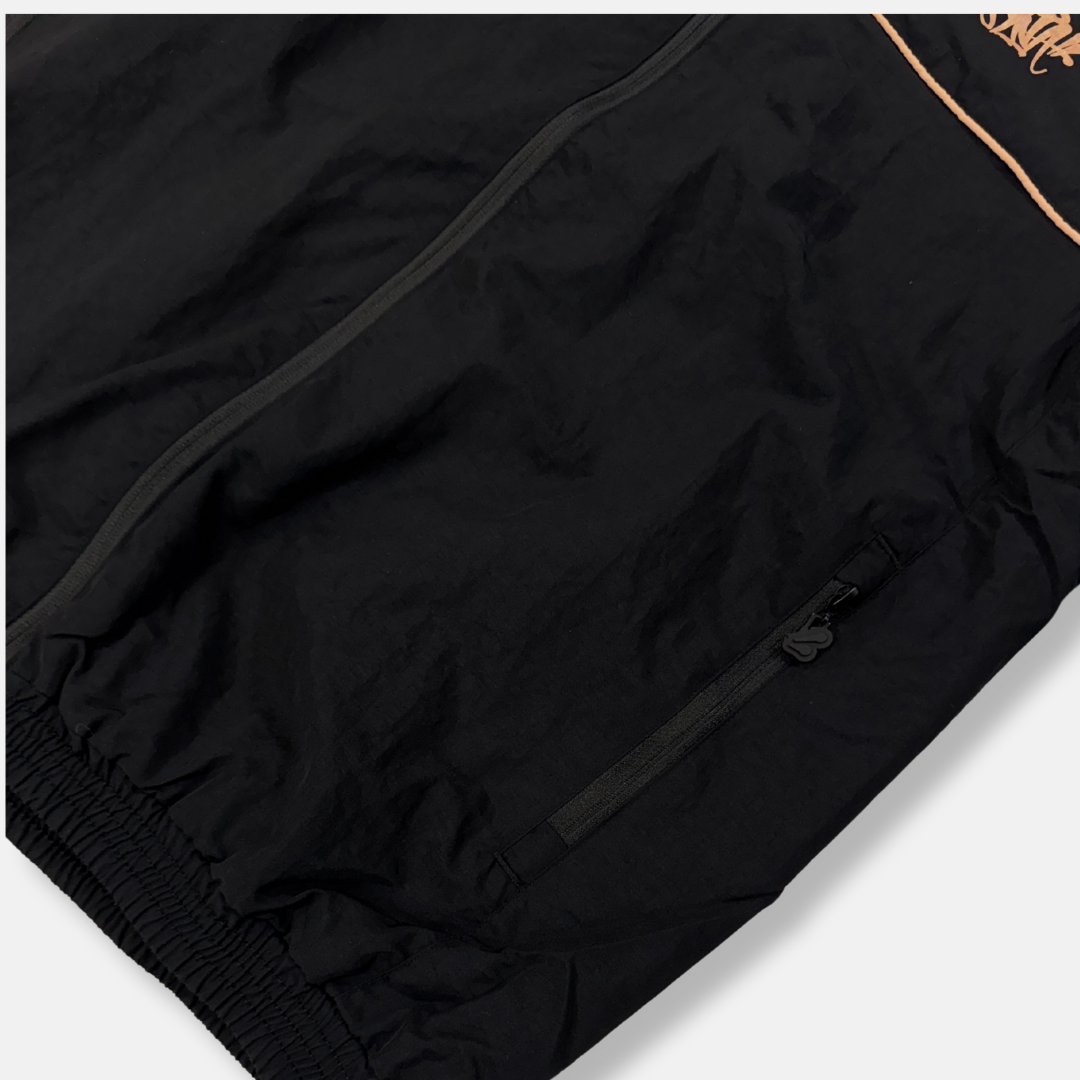 Syna x CRG Shell Tracksuit - Black & Rose Gold - No Sauce The Plug