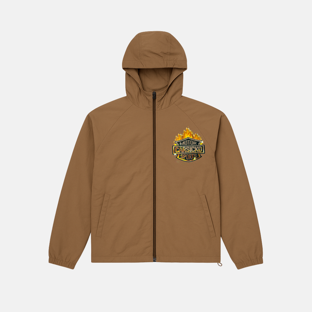 Carsicko Windbreaker - Brown - No Sauce The Plug