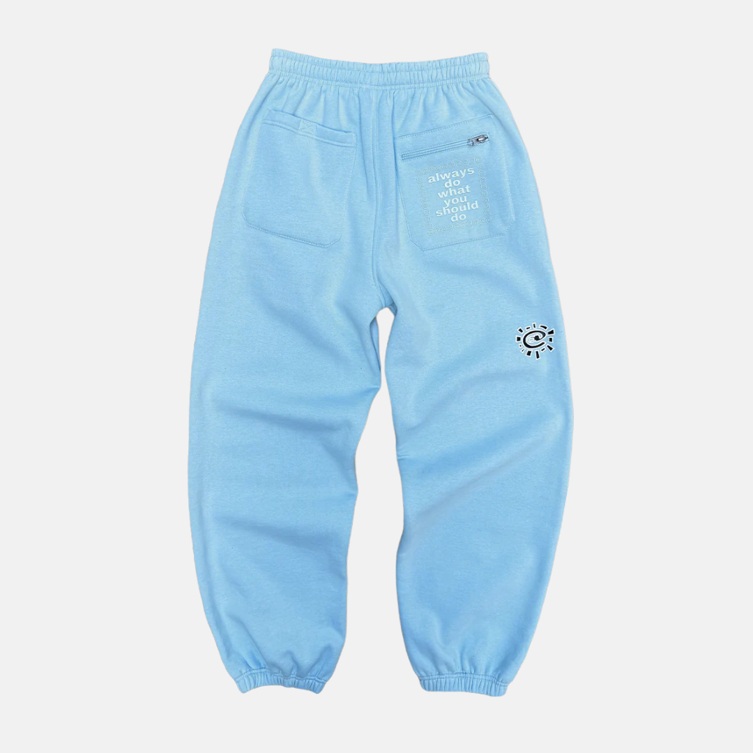 Always Do What You Should Do Rel@xed Tracksuit  - Powder Blue - No Sauce The Plug