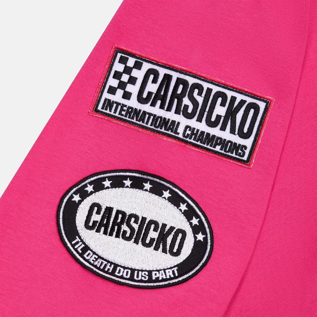 Carsicko Racing Club Hoodie - Pink - No Sauce The Plug