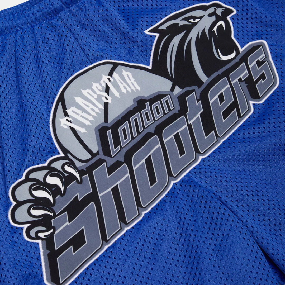 Trapstar Shooters Basketball Shorts - Blue - No Sauce The Plug