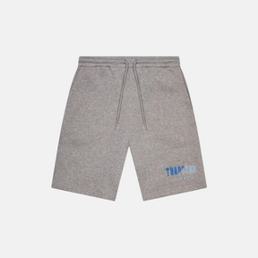 Trapstar Chenille Decoded Shorts - Grey/Blue - No Sauce The Plug
