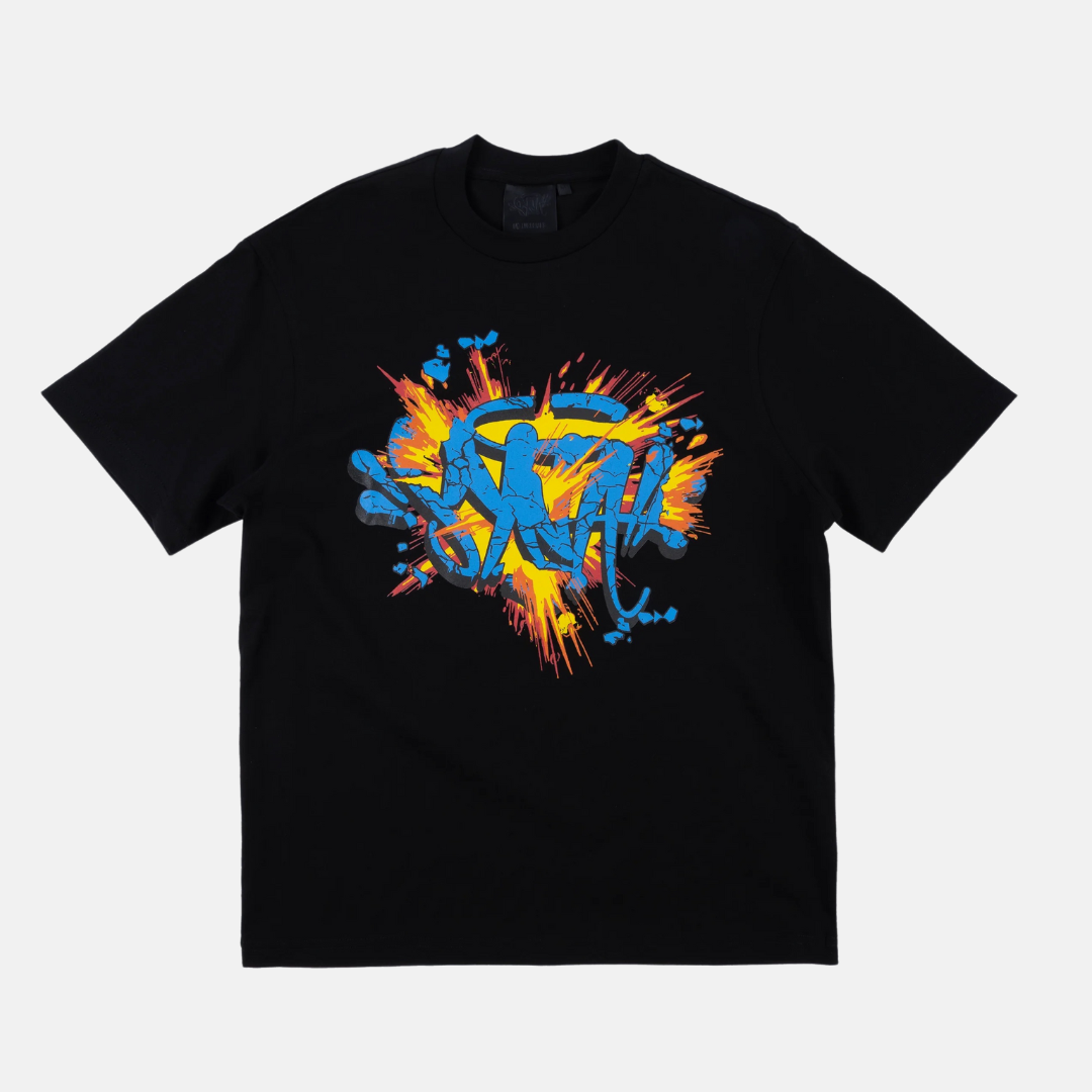 Syna T-Shirt - Black - Explosion - No Sauce The Plug
