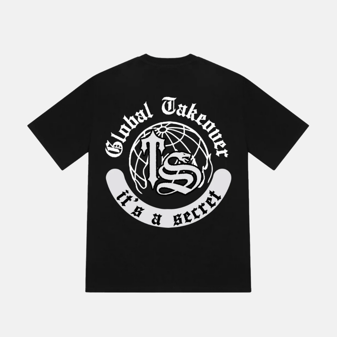 Trapstar Global Takeover Tee - Black - No Sauce The Plug