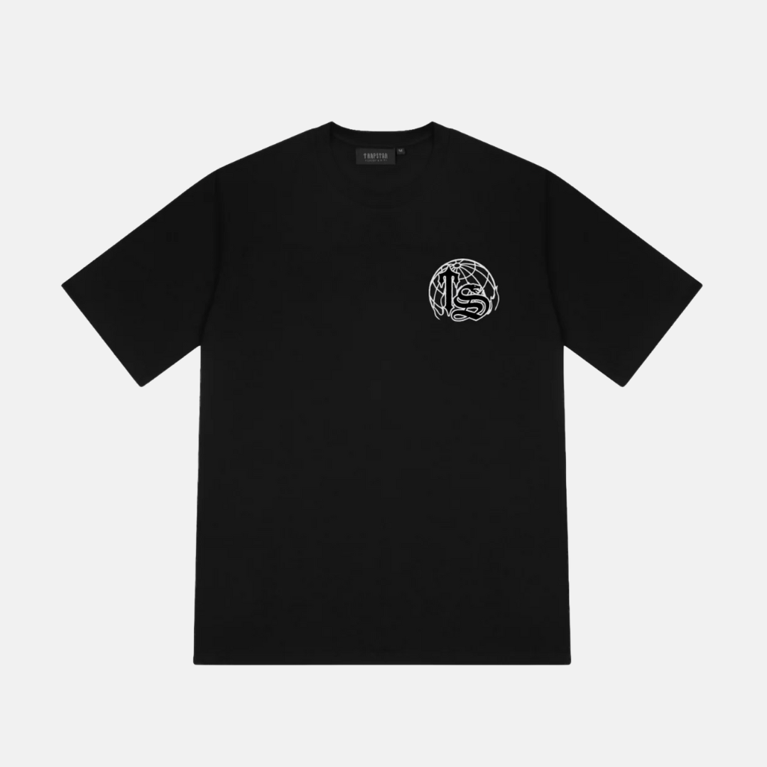 Trapstar Global Takeover Tee - Black - No Sauce The Plug