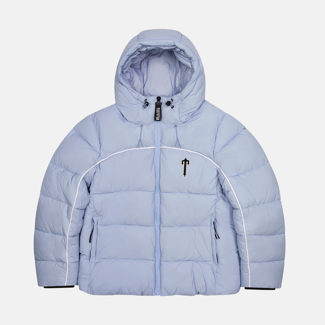 Trapstar Irongate Arch Pipping Puffer - Ice Blue - No Sauce The Plug
