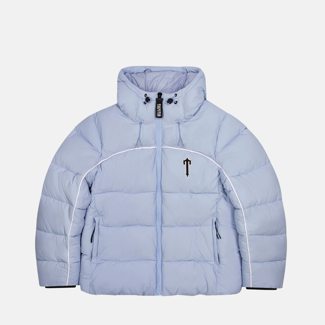 Trapstar Irongate Arch Pipping Puffer - Ice Blue - No Sauce The Plug