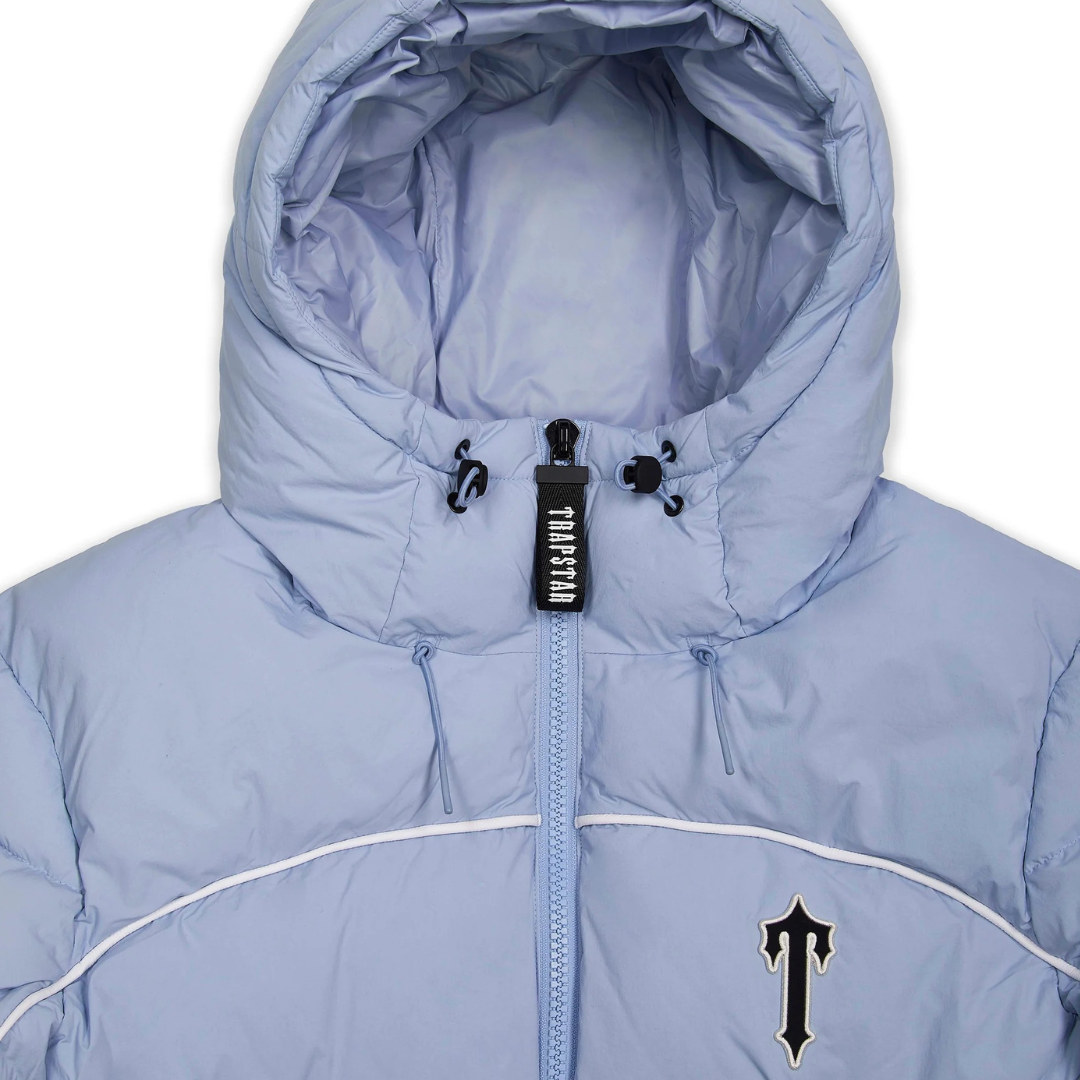 Trapstar Irongate Arch Pipping Puffer - Ice Blue - No Sauce The Plug