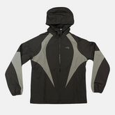 Syna Logo Vortex Woven Jacket - Blackout - No Sauce The Plug