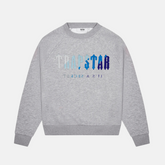 Trapstar Chenille Decoded Crewneck - Grey Ice Flavours - No Sauce The Plug