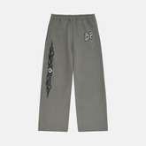 Broken Planet Wide Leg Sweatpants - Gunmetal Gray - No Sauce The Plug
