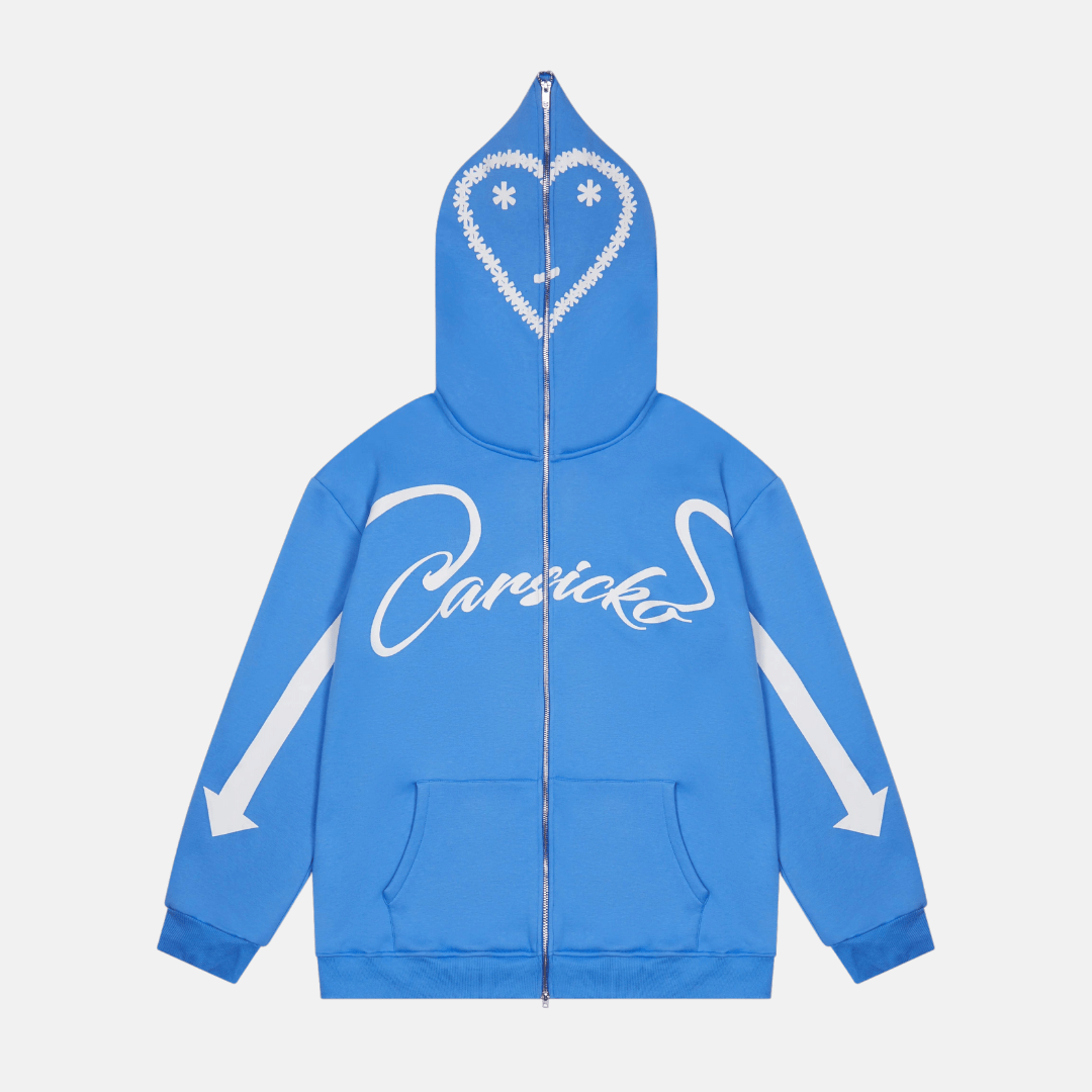 Carsicko Love Spread Zip Up Hoodie - University Blue - No Sauce The Plug