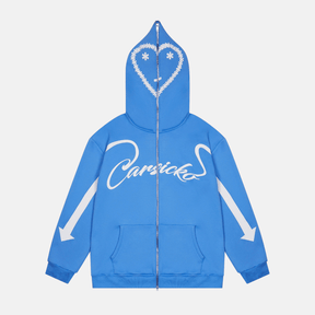 Carsicko Love Spread Zip Up Hoodie - University Blue - No Sauce The Plug
