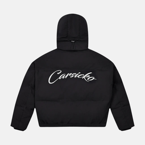 Carsicko Logo Puffer Jacket - Black - No Sauce The Plug