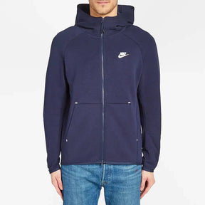 Nike Tech Fleece Hoodie - Navy (2nd Gen) - No Sauce The Plug