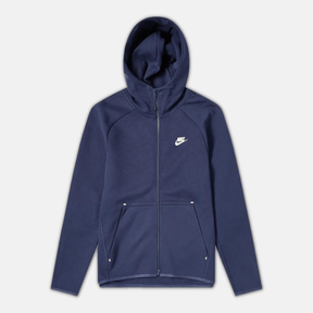 Nike Tech Fleece Hoodie - Navy (2nd Gen) - No Sauce The Plug