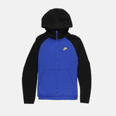Nike Tech Fleece Hoodie - Black, Blue & Yellow (2nd Gen) - No Sauce The Plug