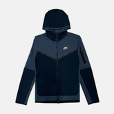 Nike Tech Fleece Hoodie - Thunder Blue / Obsidian (3rd Gen) - No Sauce The Plug