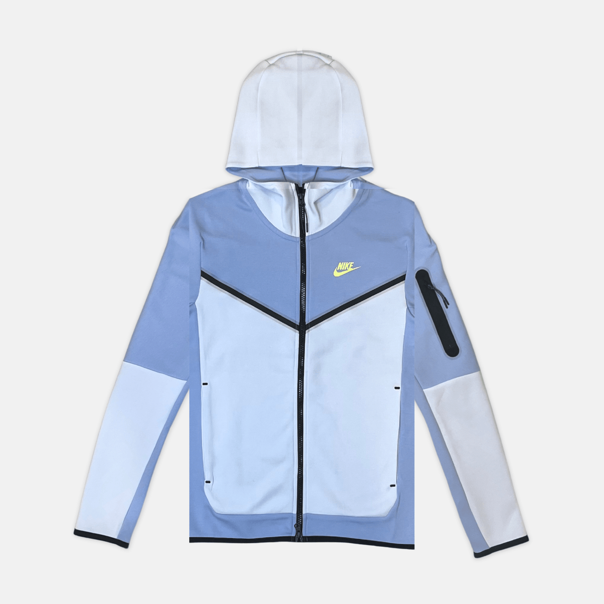 Nike Tech Fleece Hoodie - Cobalt Blue/Grey/Lemon (3rd Gen) - No Sauce The Plug