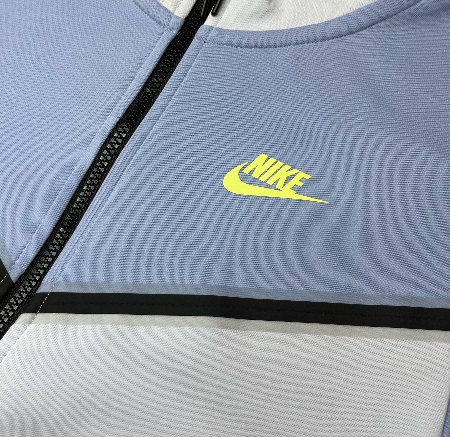 Nike Tech Fleece Hoodie - Cobalt Blue/Grey/Lemon (3rd Gen) - No Sauce The Plug