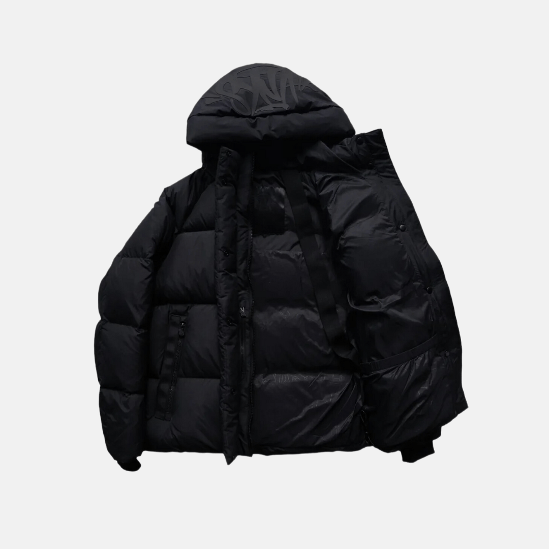Syna Down Puffer Jacket - Blackout - No Sauce The Plug