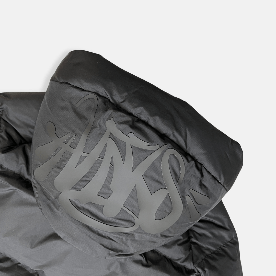 Syna Down Puffer Jacket - Blackout - No Sauce The Plug