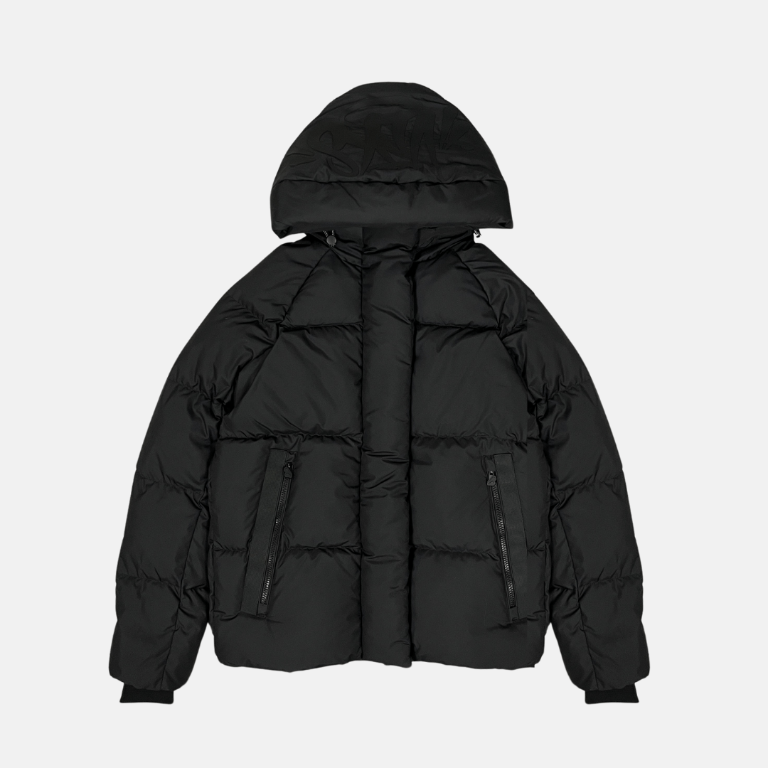 Syna Down Puffer Jacket - Blackout - No Sauce The Plug