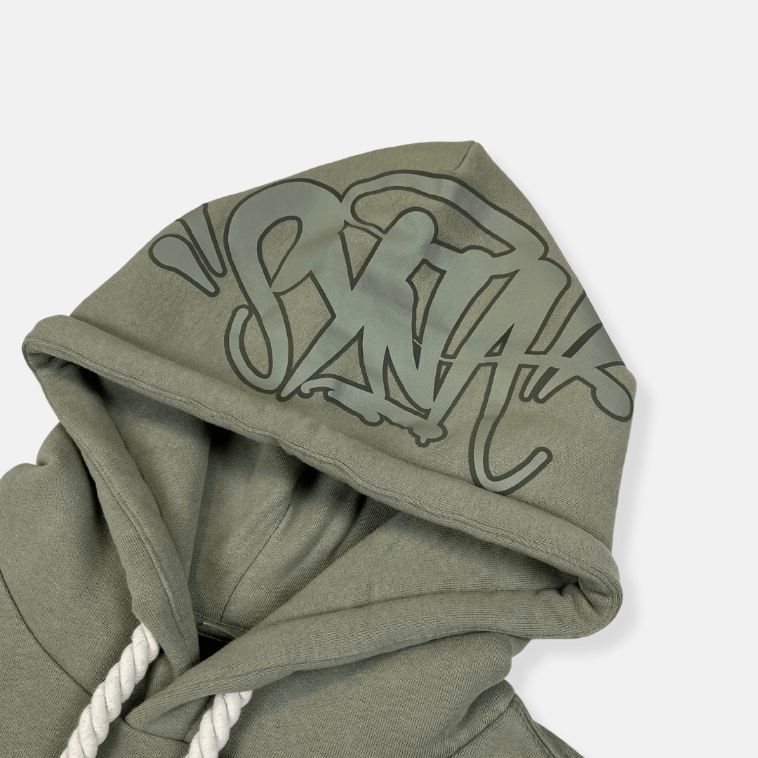 Syna Logo Tracksuit - Sage - No Sauce The Plug
