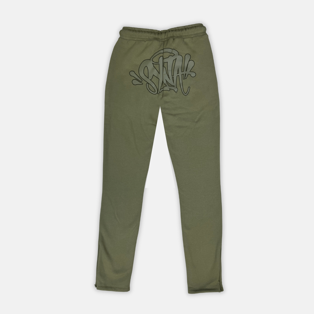 Syna Logo Tracksuit - Sage - No Sauce The Plug