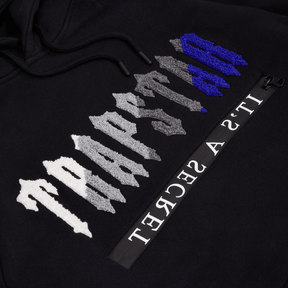 Trapstar Chenille Decoded 2.0 Hooded Tracksuit - Black/Dazzling Blue - No Sauce The Plug