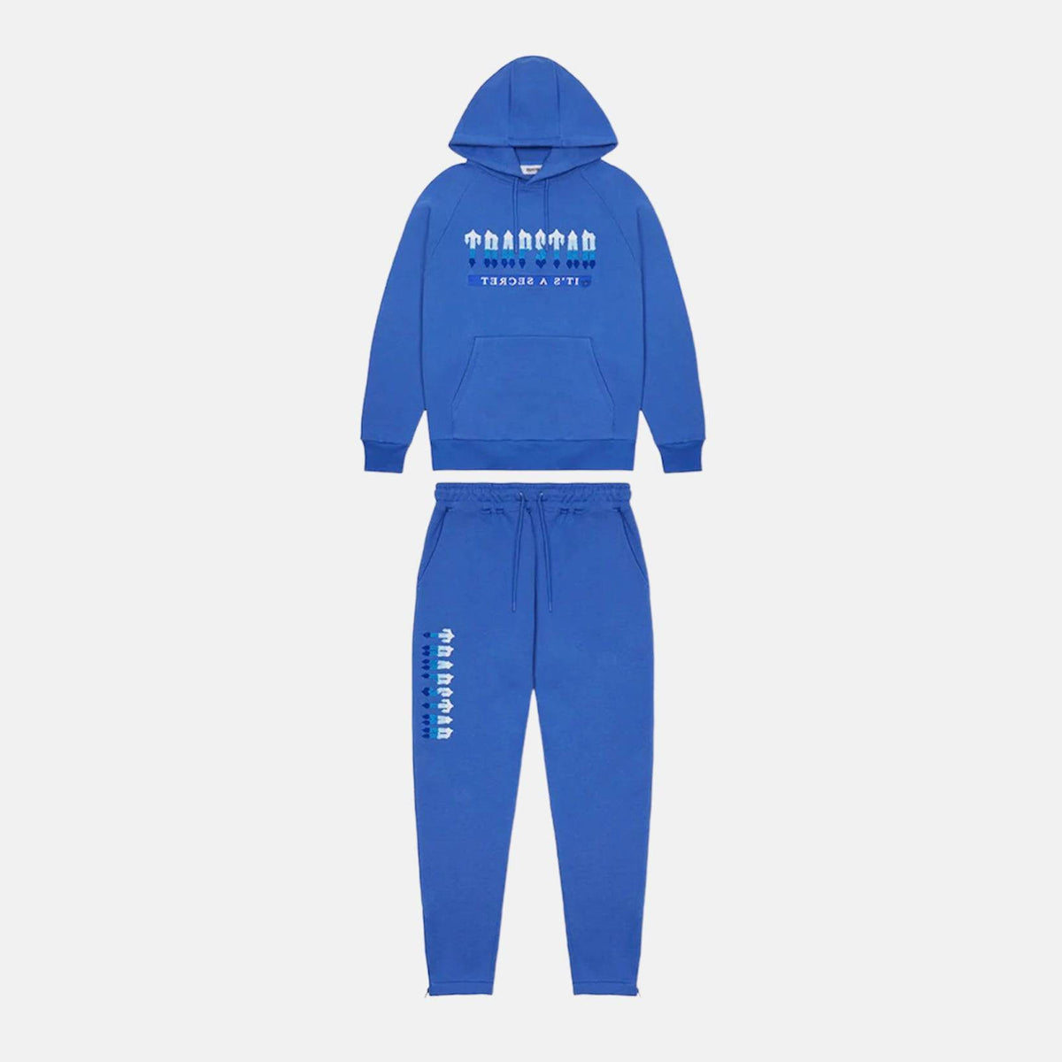 Trapstar Chenille Decoded 2.0 Hooded Tracksuit - Dazzling Blue - No Sauce The Plug