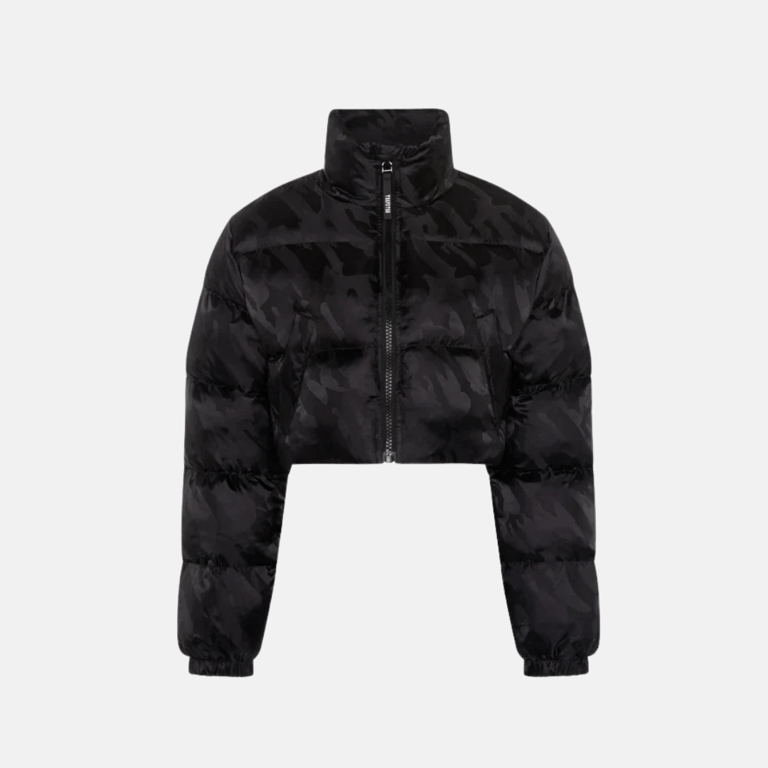 Trapstar Women's Irongate T Jacquard Puffer Jacket - Blackout - No Sauce The Plug