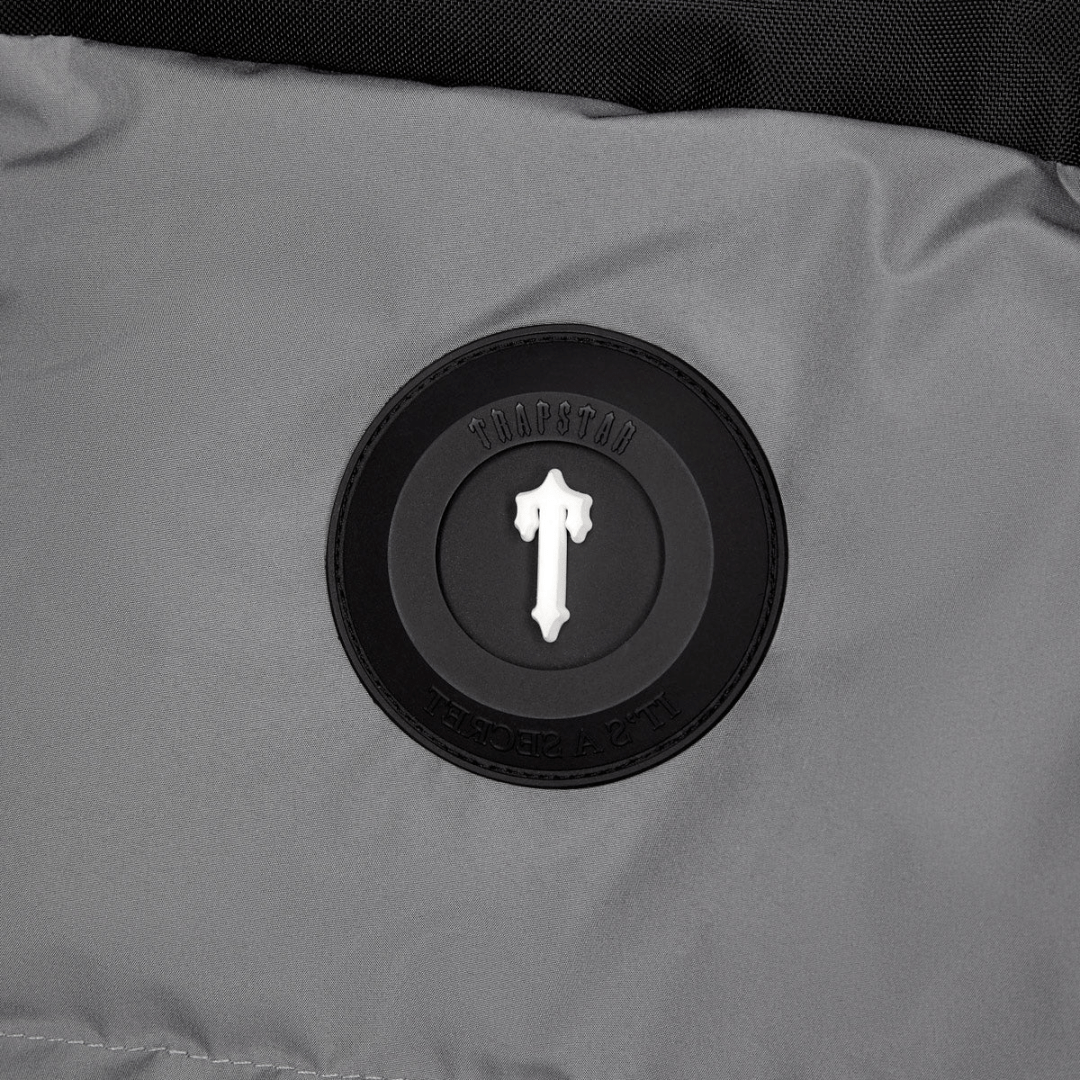 Trapstar Decoded AW23 Puffer - Black/Grey - No Sauce The Plug