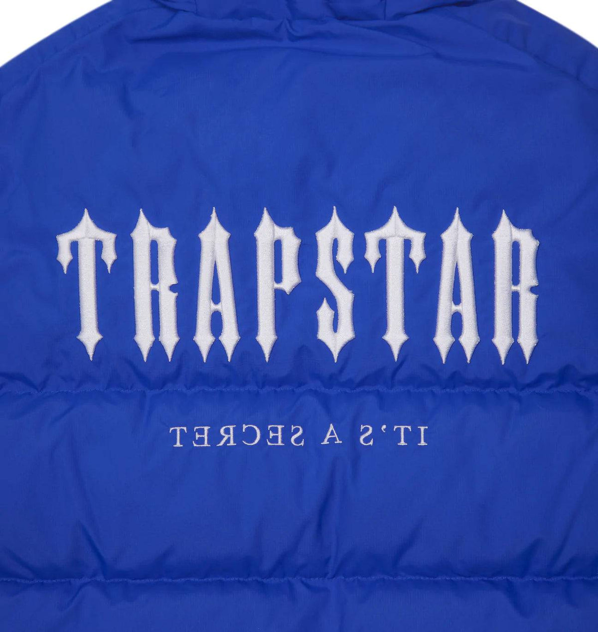 Trapstar Decoded Hooded Puffer 2.0 Jacket - Dazzling Blue - No Sauce The Plug