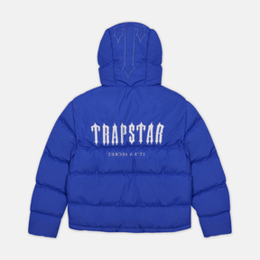 Trapstar Decoded Hooded Puffer 2.0 Jacket - Dazzling Blue - No Sauce The Plug